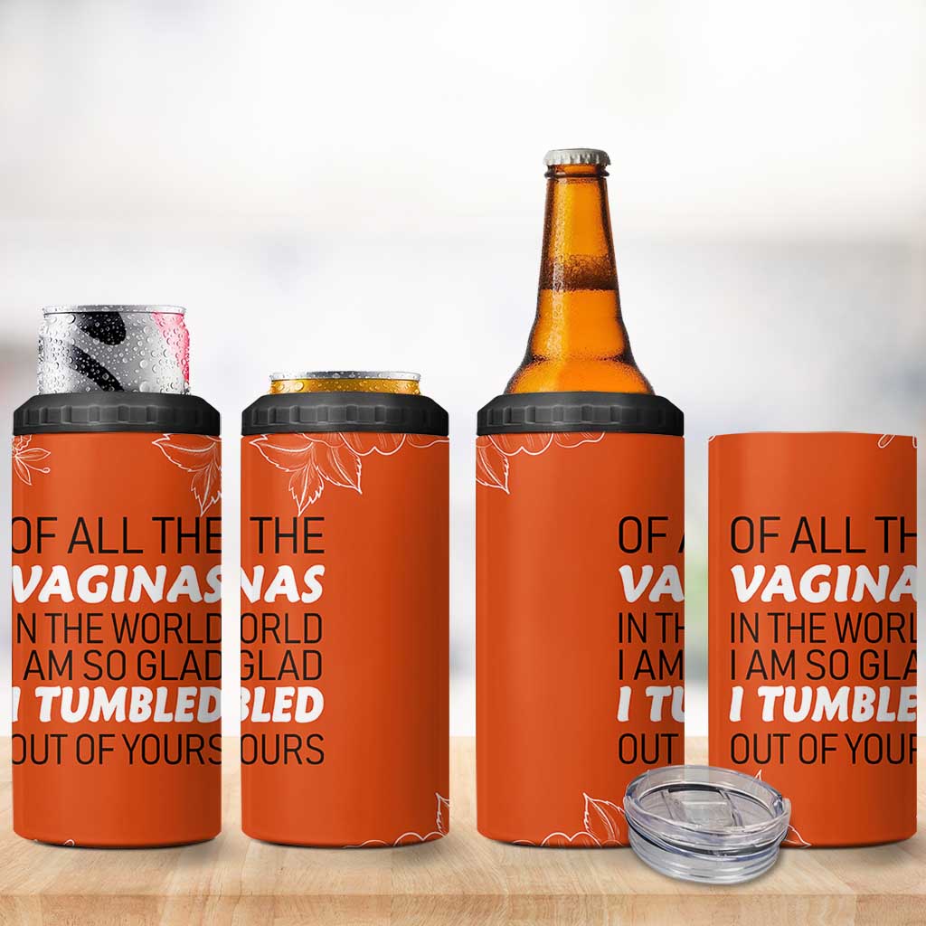Funny Mom Gifts From Kids 4 in 1 Can Cooler Tumbler Mothers Day Gag Gift Flower