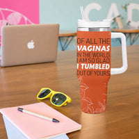 Funny Mom Gifts From Kids Tumbler With Handle Mothers Day Gag Gift Flower