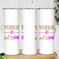 Yorkie Mom Skinny Tumbler Yorkshire Terrier Gifts For Dog Mom Fur Mama Presents
