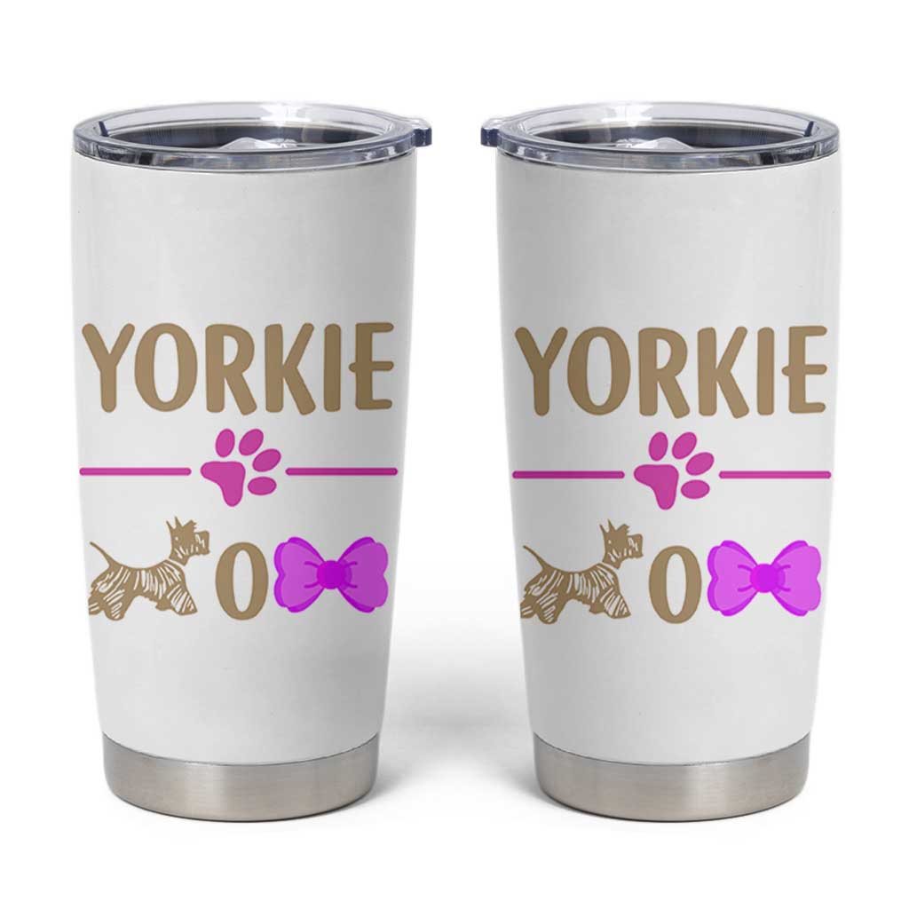Yorkie Mom Tumbler Cup Yorkshire Terrier Gifts For Dog Mom Fur Mama Presents