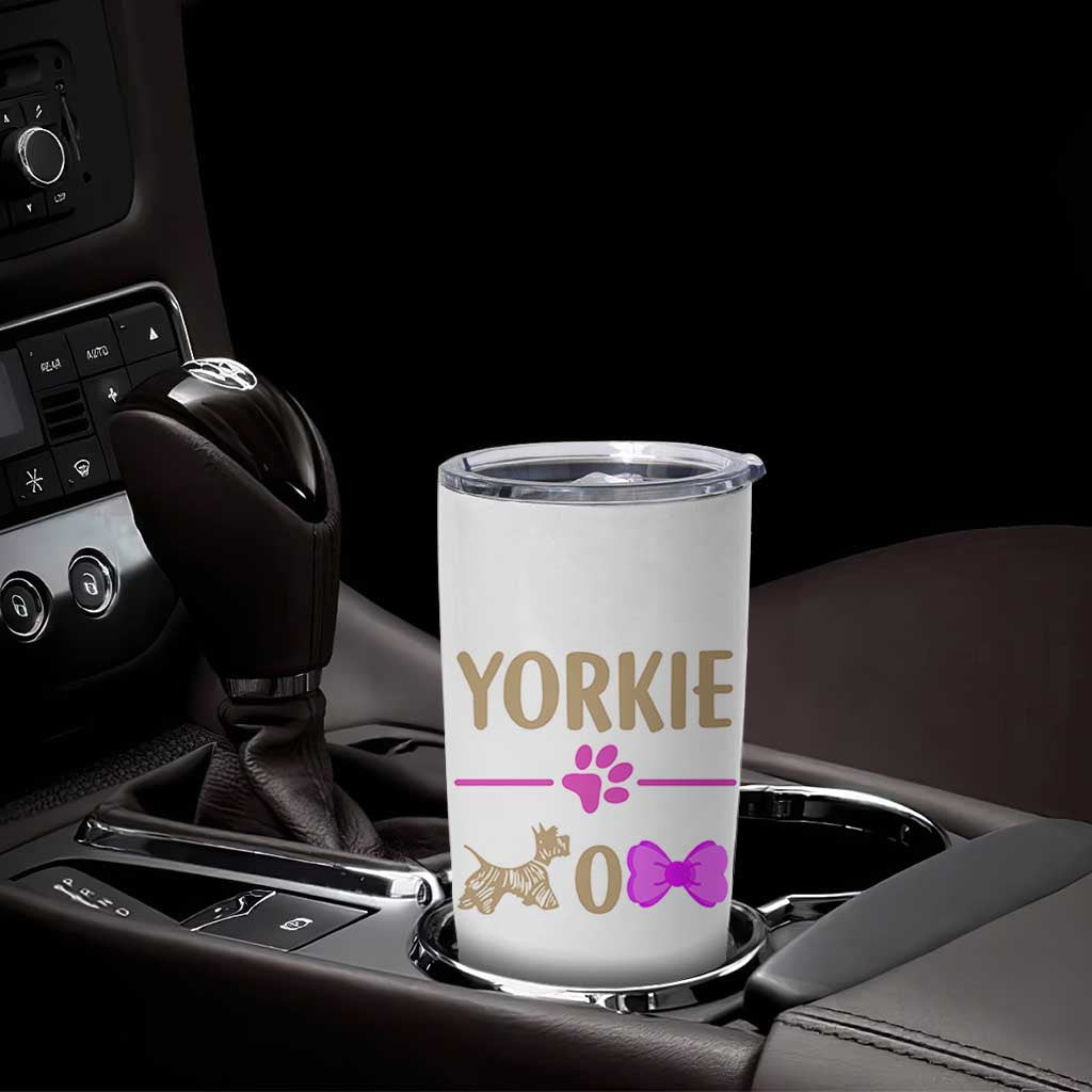 Yorkie Mom Tumbler Cup Yorkshire Terrier Gifts For Dog Mom Fur Mama Presents