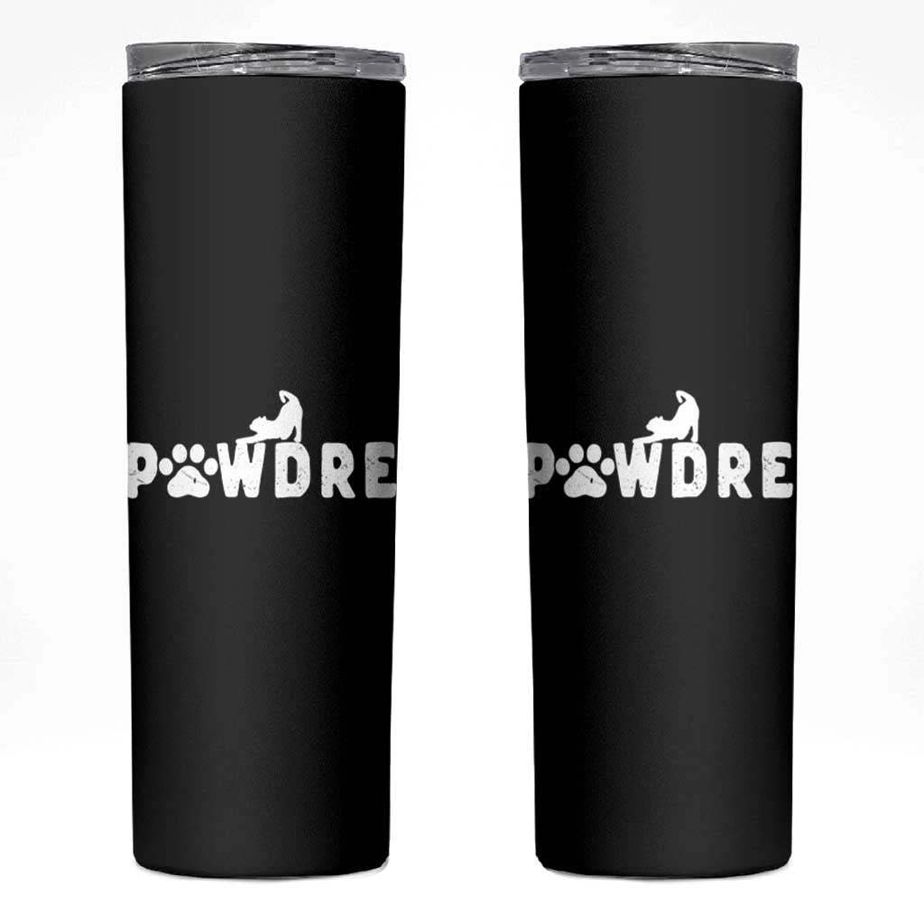 Cat Dad Gift Skinny Tumbler Pawdre Funny Paw Print Cat Lover Fathers Day