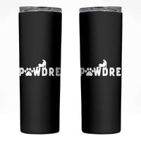 Cat Dad Gift Skinny Tumbler Pawdre Funny Paw Print Cat Lover Fathers Day