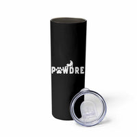 Cat Dad Gift Skinny Tumbler Pawdre Funny Paw Print Cat Lover Fathers Day