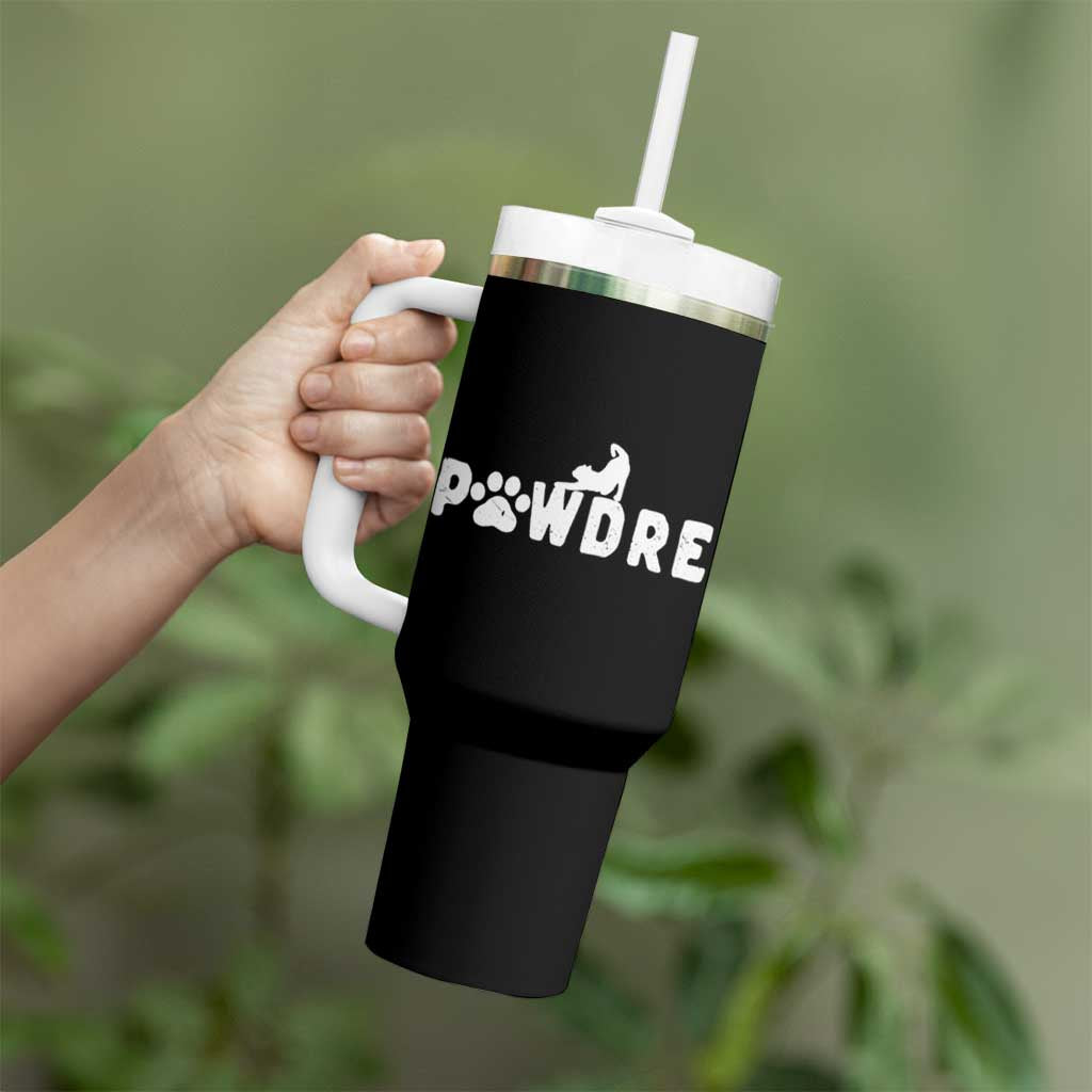 Cat Dad Gift Tumbler With Handle Pawdre Funny Paw Print Cat Lover Fathers Day