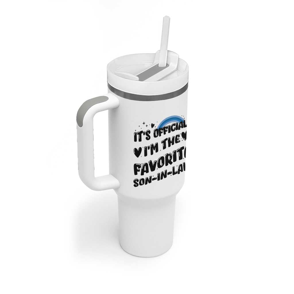 Son In Law Gifts Tumbler With Handle Its Official Im The Favorite SIL Wedding Gift From MIL