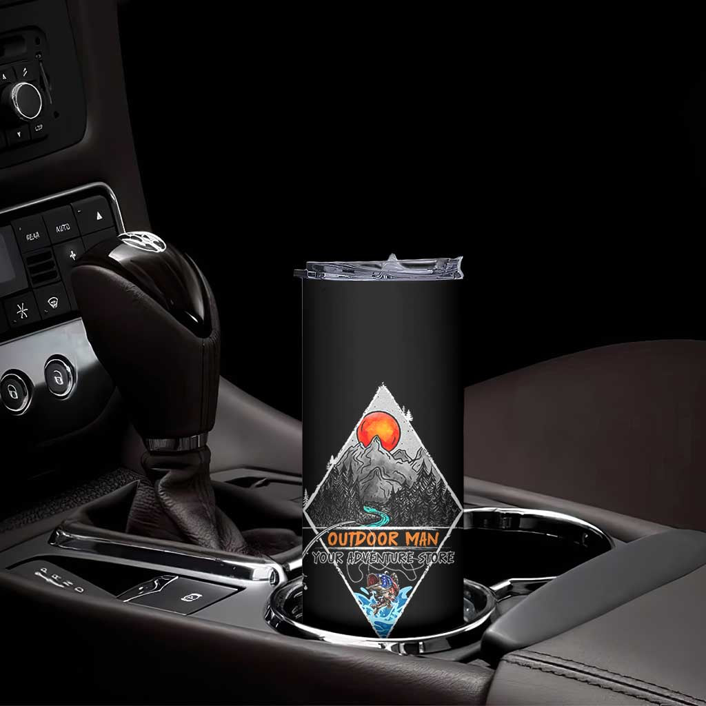 Outdoor Man Skinny Tumbler Fishing Camping Mountain Nature Hiking Camp Lover Gift