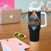 Outdoor Man Tumbler With Handle Fishing Camping Mountain Nature Hiking Camp Lover Gift