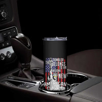 New American Citizen Gift Skinny Tumbler Funny US Citizenship Congratulations Presents