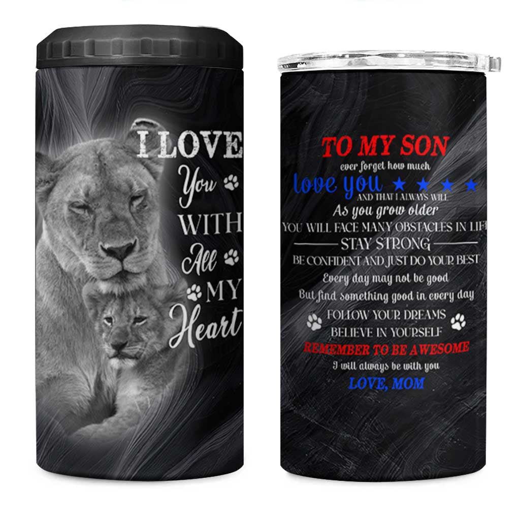 Son Gifts 4 in 1 Can Cooler Tumbler From Mom Christmas Birthday Graduation Gift