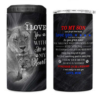 Son Gifts 4 in 1 Can Cooler Tumbler From Mom Christmas Birthday Graduation Gift