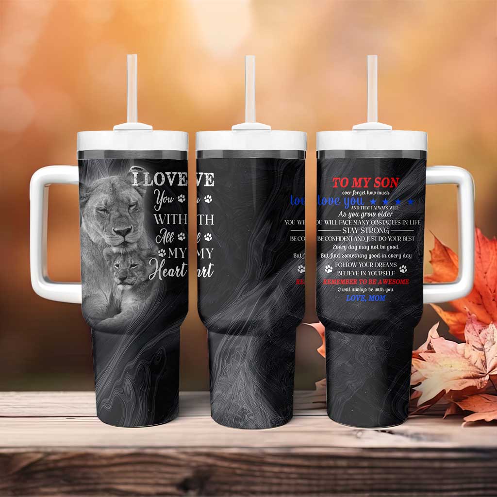 Son Gifts Tumbler With Handle From Mom Christmas Birthday Graduation Gift