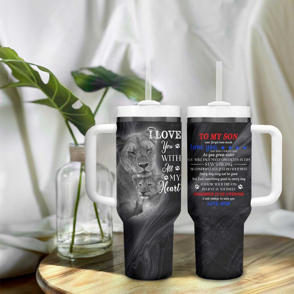 Son Gifts Tumbler With Handle From Mom Christmas Birthday Graduation Gift