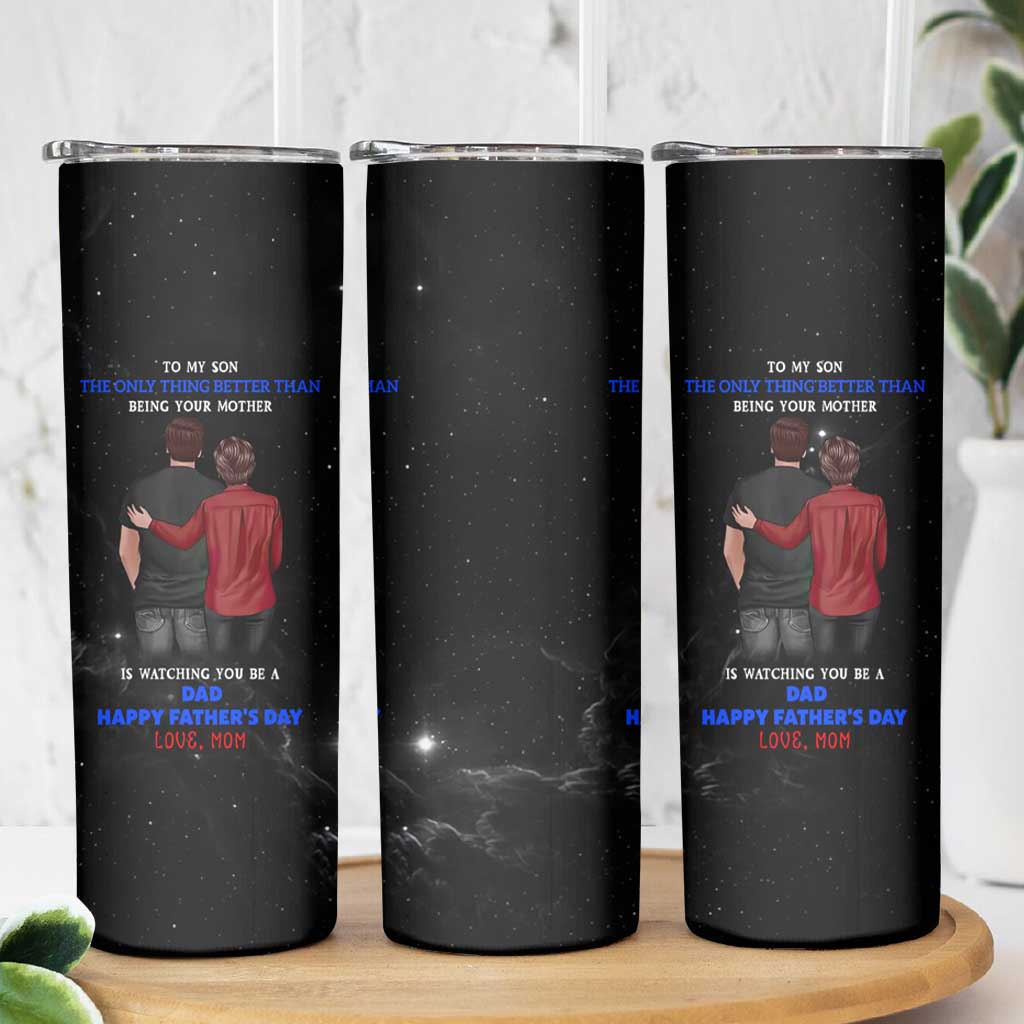 Fathers Day Son Gifts from Mom Skinny Tumbler To My Son Gift