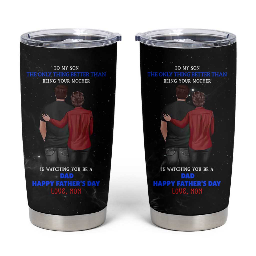 Fathers Day Son Gifts from Mom Tumbler Cup To My Son Gift