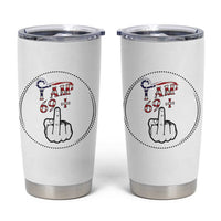 Funny 70th Birthday Tumbler Cup 1956 70 Year Old Birthday US Flag Middle Finger