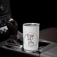 Funny 70th Birthday Tumbler Cup 1956 70 Year Old Birthday US Flag Middle Finger