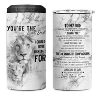Christmas Gifts for Dad 4 in 1 Can Cooler Tumbler Lion Father and Son Fathers Day - Wonder Print Shop