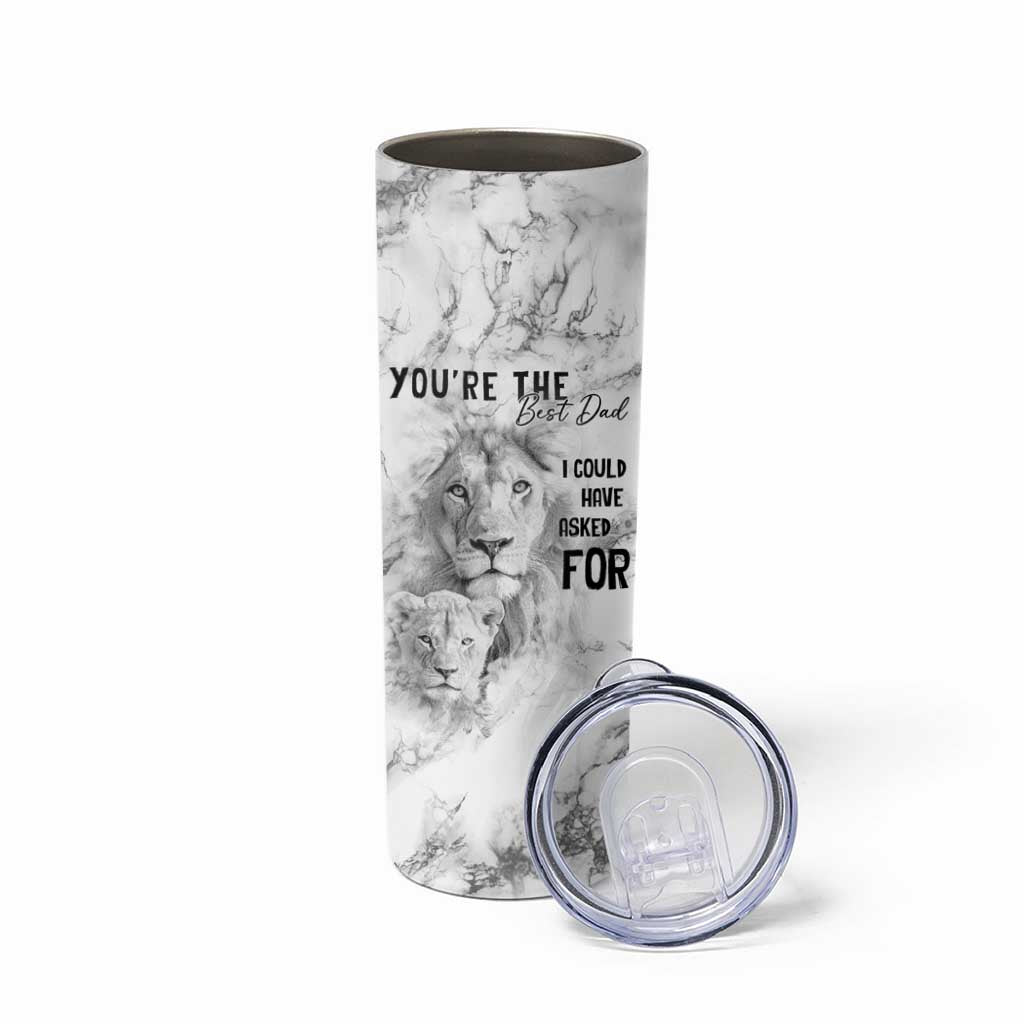 Christmas Gifts for Dad Skinny Tumbler Lion Father and Son Fathers Day - Wonder Print Shop