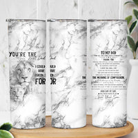 Christmas Gifts for Dad Skinny Tumbler Lion Father and Son Fathers Day - Wonder Print Shop