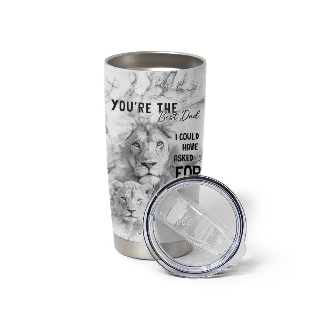 Christmas Gifts for Dad Tumbler Cup Lion Father and Son Fathers Day - Wonder Print Shop