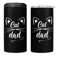 Cat Dad Gift 4 in 1 Can Cooler Tumbler Cat Lover Fathers Day
