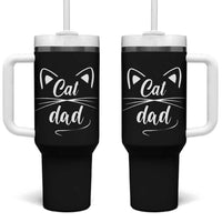 Cat Dad Gift Tumbler With Handle Cat Lover Fathers Day