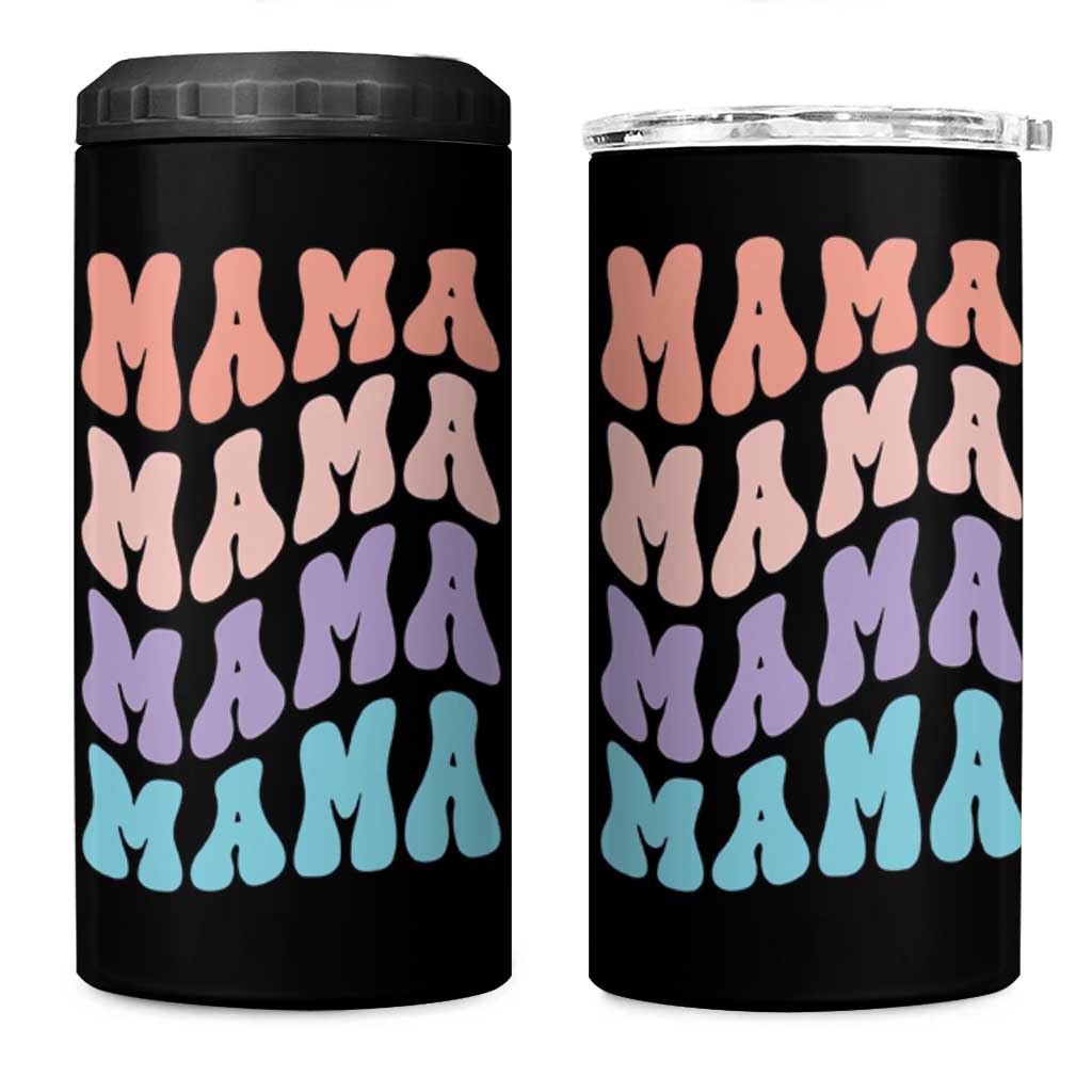 Groovy Mama 4 in 1 Can Cooler Tumbler Gift For Mothers Day Christmas New Mom