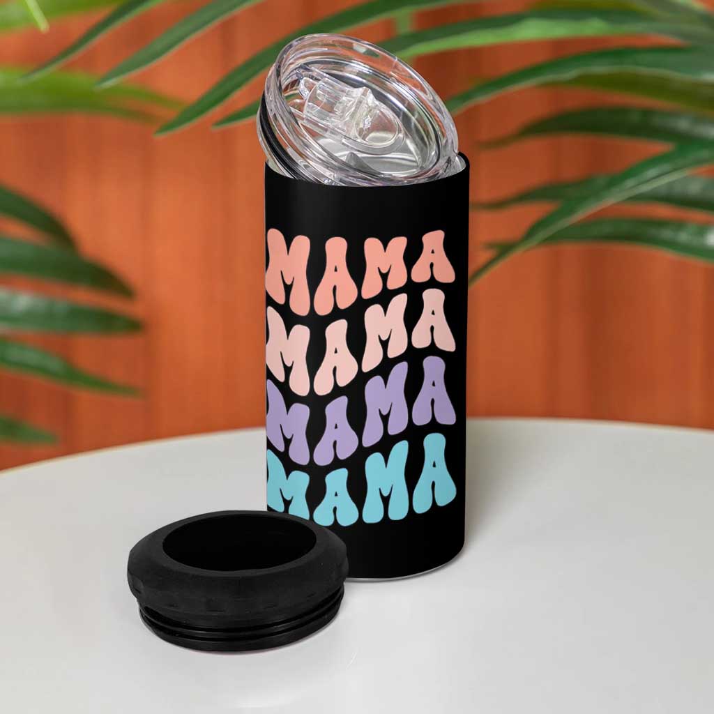 Groovy Mama 4 in 1 Can Cooler Tumbler Gift For Mothers Day Christmas New Mom