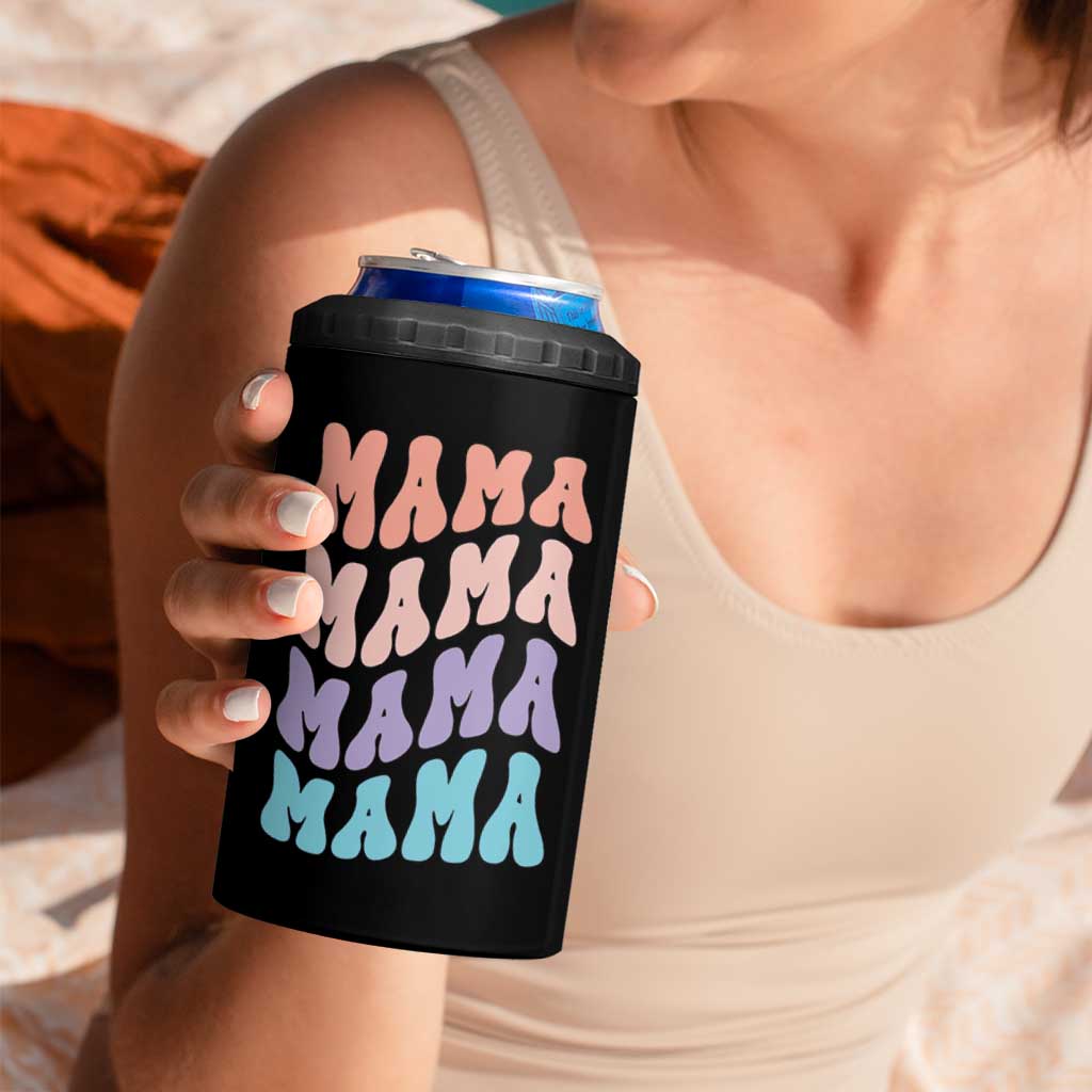 Groovy Mama 4 in 1 Can Cooler Tumbler Gift For Mothers Day Christmas New Mom