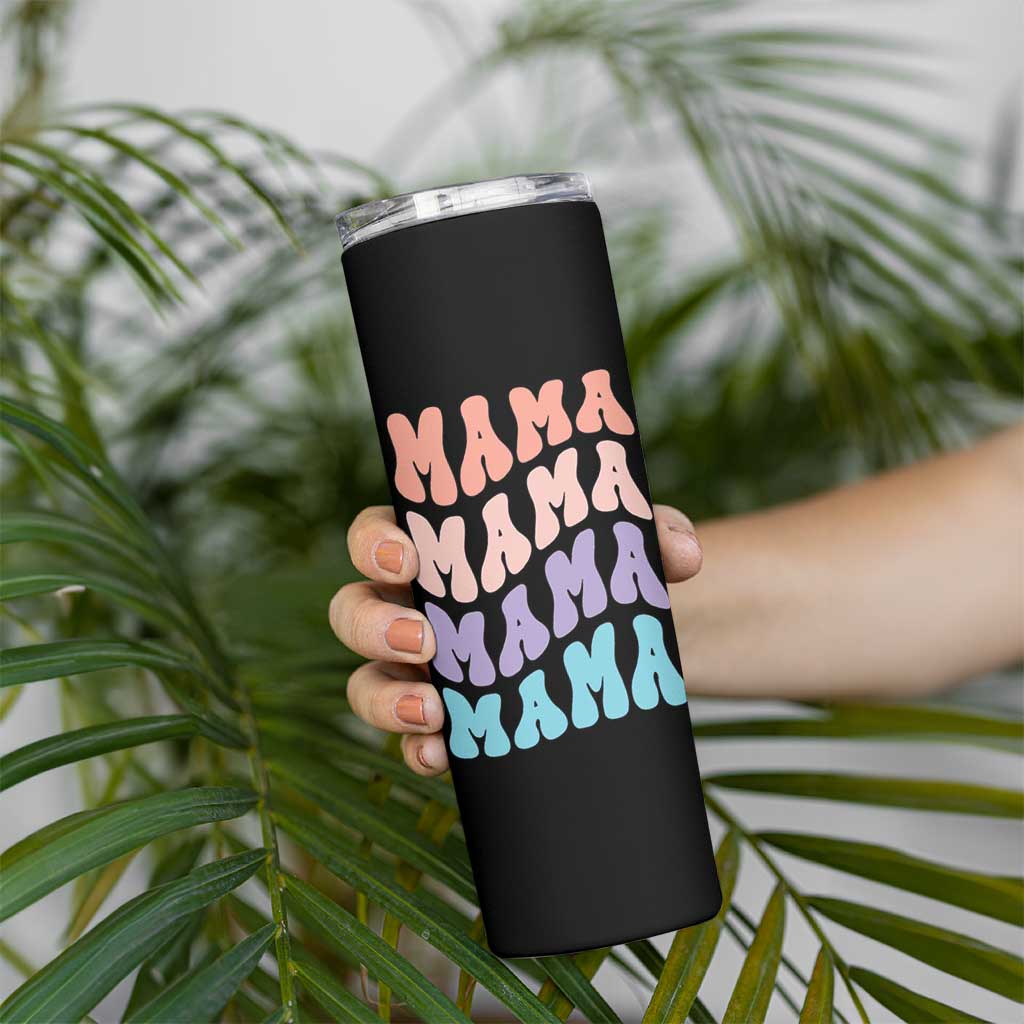 Groovy Mama Skinny Tumbler Gift For Mothers Day Christmas New Mom