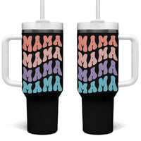 Groovy Mama Tumbler With Handle Gift For Mothers Day Christmas New Mom