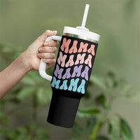 Groovy Mama Tumbler With Handle Gift For Mothers Day Christmas New Mom