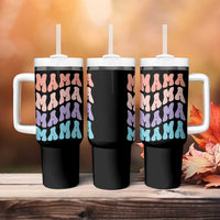 Groovy Mama Tumbler With Handle Gift For Mothers Day Christmas New Mom