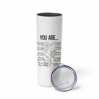 Christian Skinny Tumbler Religious Self Care Inspiration Gifts Inspirational Scripture Cup with Bible Verse - Wonder Print Shop