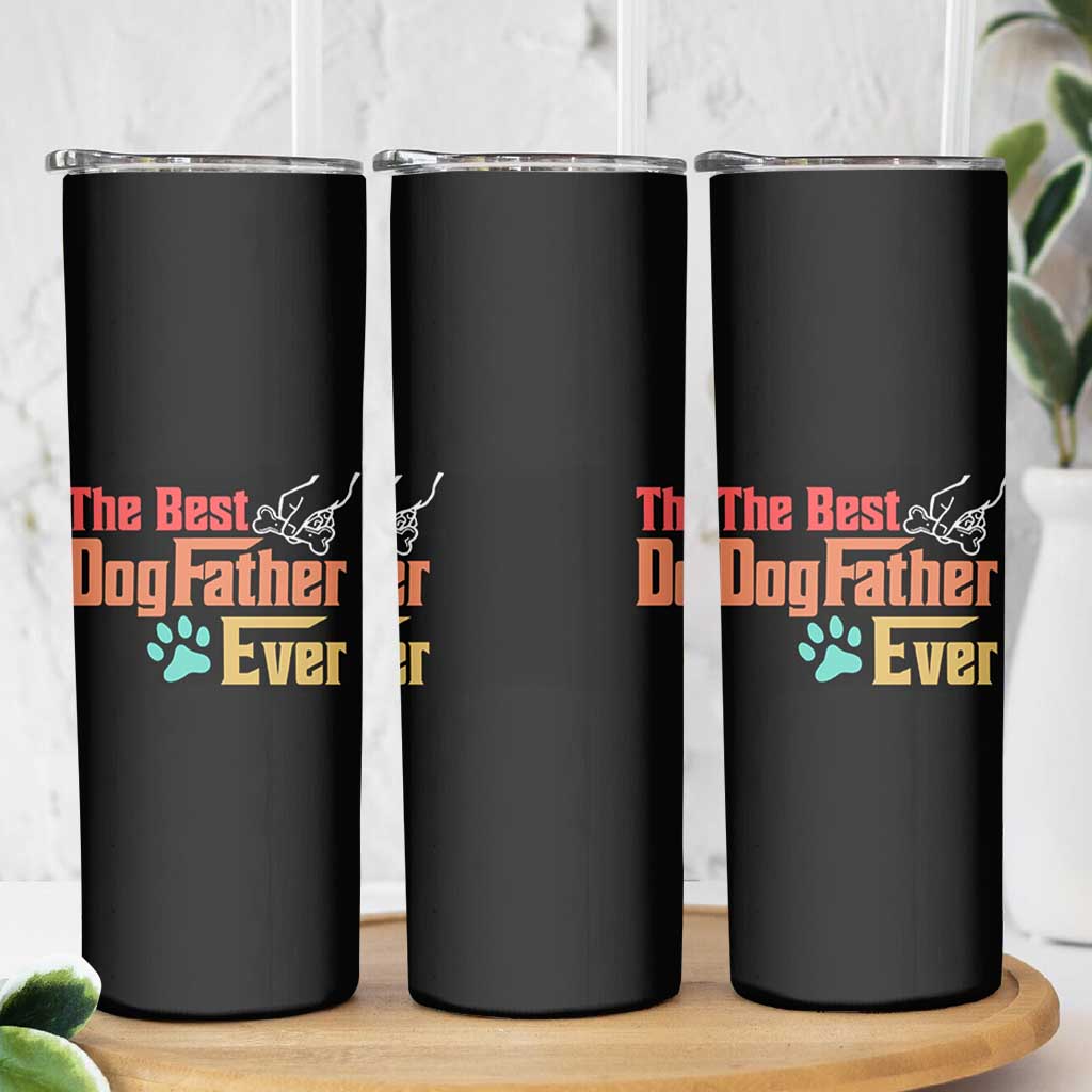 Best Dog Dad Ever Skinny Tumbler Vintage Gifts for Dog Dad Fathers Day Gift
