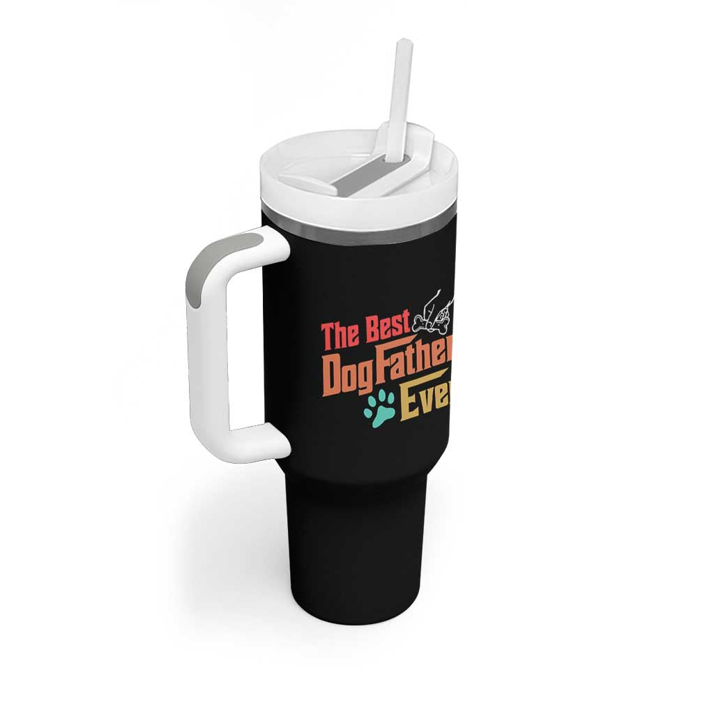 Best Dog Dad Ever Tumbler With Handle Vintage Gifts for Dog Dad Fathers Day Gift