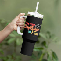 Best Dog Dad Ever Tumbler With Handle Vintage Gifts for Dog Dad Fathers Day Gift