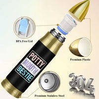 Funny Bestie Gifts Bullet Tumbler Potty Mouth Gag Gifts For Women Best Friend BFF Work Bestie