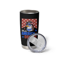 Funny Cowboy Tumbler Cup Make American Cowboy Again Western Eagle