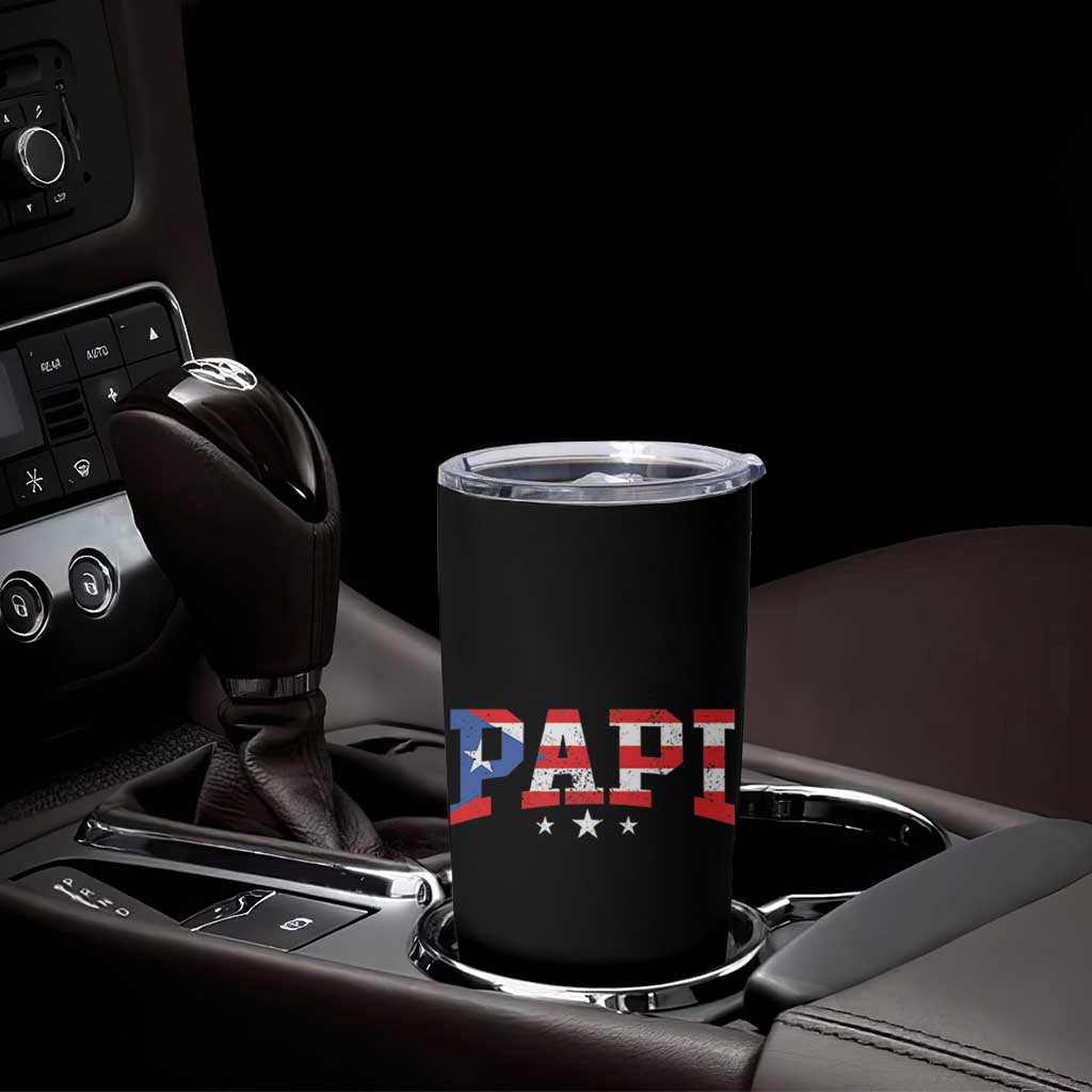 Puerto Rican Papi Tumbler Cup Dad Puerto Rico Pride Boricua Father's Day