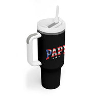 Puerto Rican Papi Tumbler With Handle Dad Puerto Rico Pride Boricua Father's Day