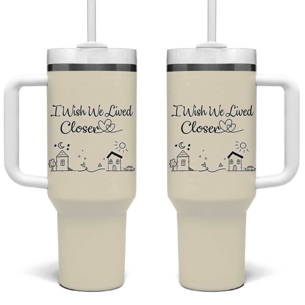 Long Distance Friends Gifts Tumbler With Handle I Wish We Lived Closer Besties Sister Friendship Birthday Gift