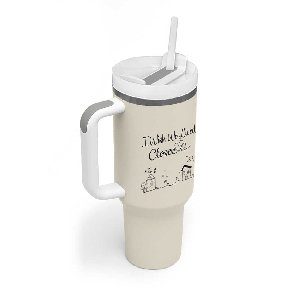 Long Distance Friends Gifts Tumbler With Handle I Wish We Lived Closer Besties Sister Friendship Birthday Gift