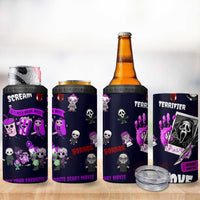 Funny Halloween Horror 4 in 1 Can Cooler Tumbler Iced Coffee What's Your Favorite Scary Movie - Wonder Print Shop