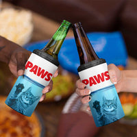 Paws Parody 4 in 1 Can Cooler Tumbler Cat Mouse Humorous Cat Chasing Mouse Kitten