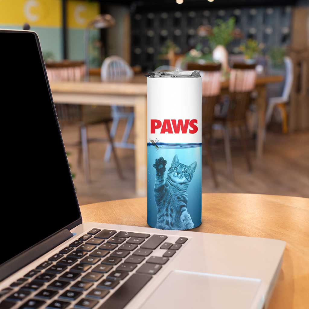 Paws Parody Skinny Tumbler Cat Mouse Humorous Cat Chasing Mouse Kitten