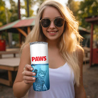 Paws Parody Skinny Tumbler Cat Mouse Humorous Cat Chasing Mouse Kitten