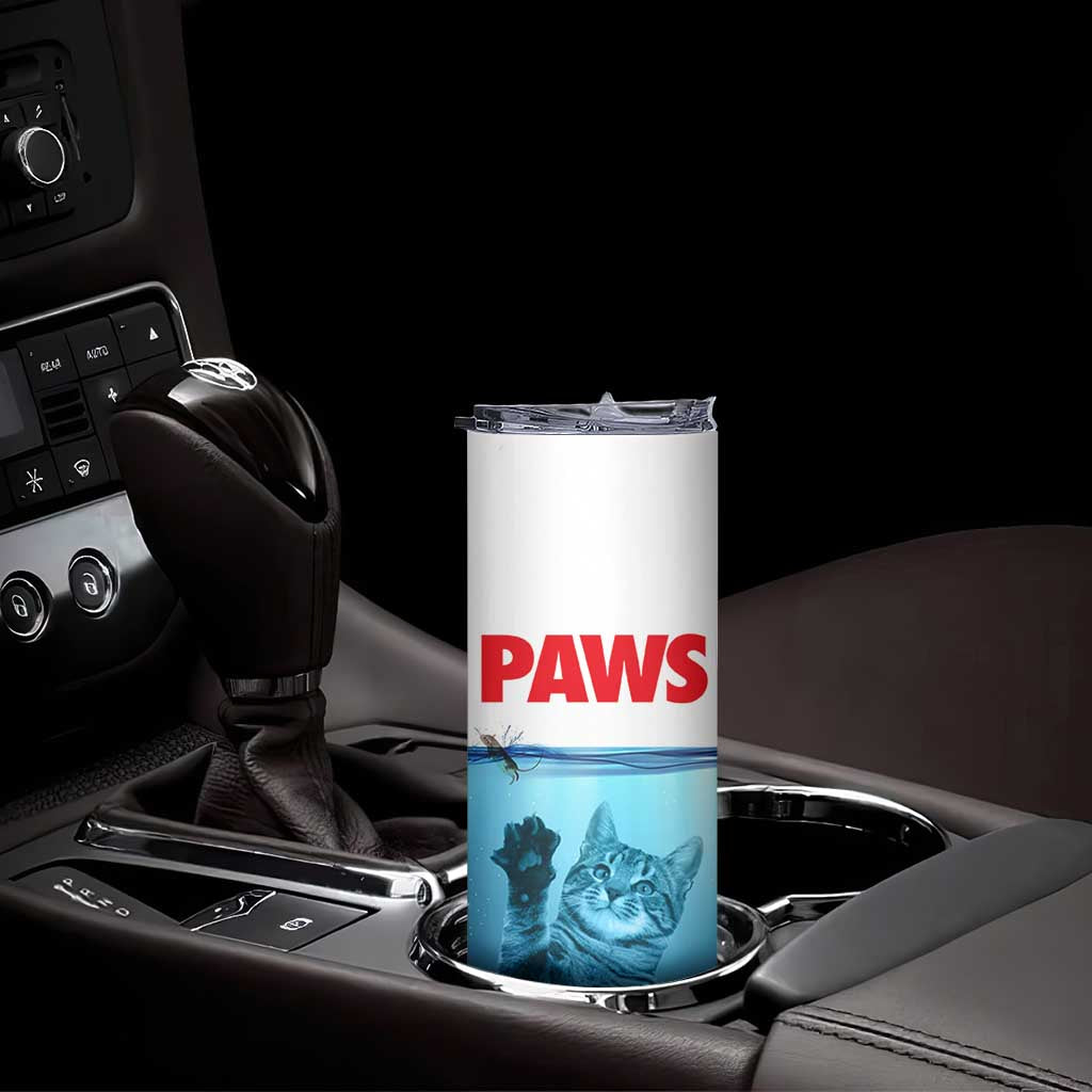 Paws Parody Skinny Tumbler Cat Mouse Humorous Cat Chasing Mouse Kitten