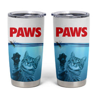 Paws Parody Tumbler Cup Cat Mouse Humorous Cat Chasing Mouse Kitten